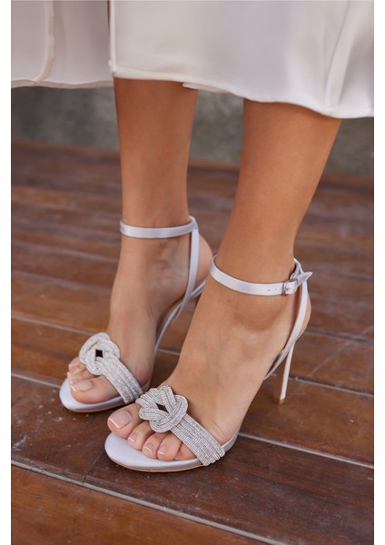 Lucca Kadın Sedef Asansor Bilek Taş Detay Abiye Ayakkabi