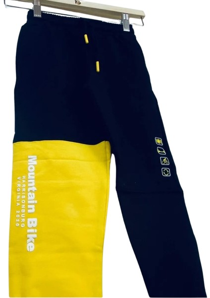 Erkek Çocuk Sarı Beyaz Siyah Kapüşonlu Eşofman Takımı – Pamuklu, Şık ve Rahat Tasarım fiyatları