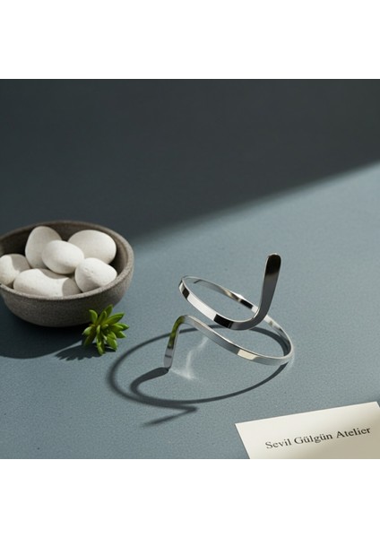 Sevil Gülgün Atelier Saf Pirinç El yapımı Pazu Kelepçe fırsatları