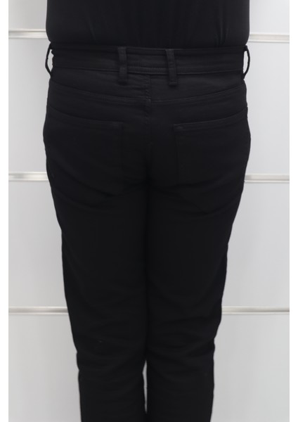 Fistan Store Erkek Siyah Yüksek Bel Rahat Kesim Boru Paça Büyük Beden Jean Pantolon indirimleri