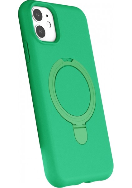 Apple iPhone 11 Regal Magsafe Standlı Kapak - Yeşil fiyatları