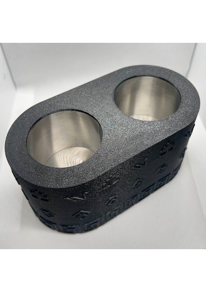 Çift Kadeh Ehlikeyf Kilim Motifli, Termojelli Paslanmaz Çelik, Donarak Soğutan