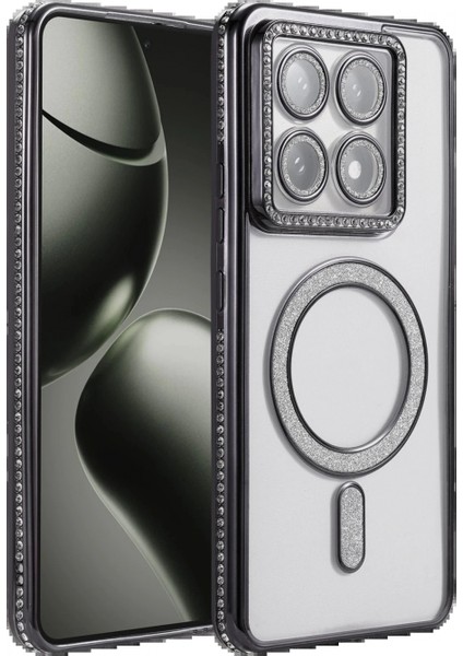 Xiaomi Mi 14T Pro Joke Simli Magneticsafe Kılıf - Siyah