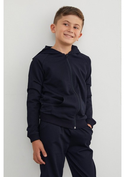 Kapüşonlu Fermuarlı Unisex Çocuk Eşofman Takımı fiyatları
