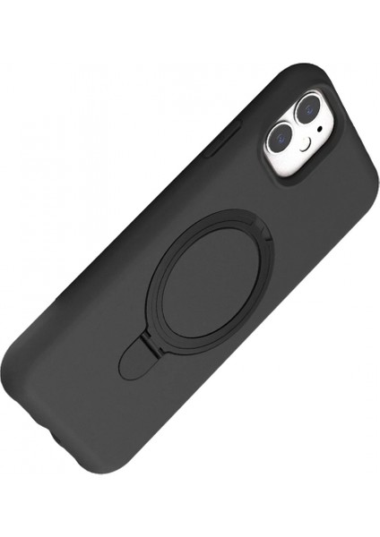 Apple iPhone 11 Regal Magsafe Standlı Kapak - Titan Gri modelleri