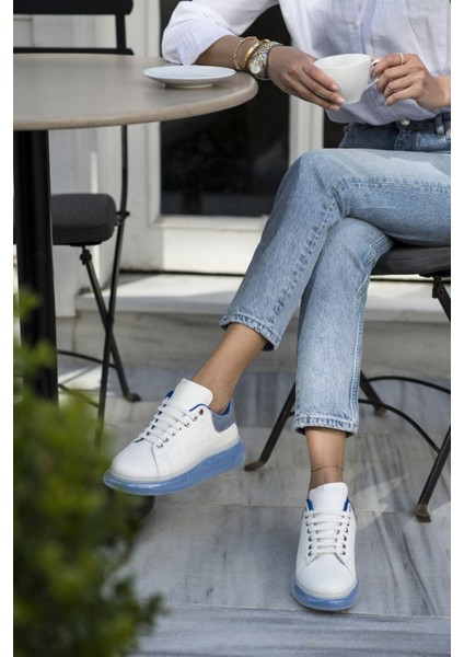 Tonny Kadın Beyaz Mavi Aır Taban Sneaker fiyatları
