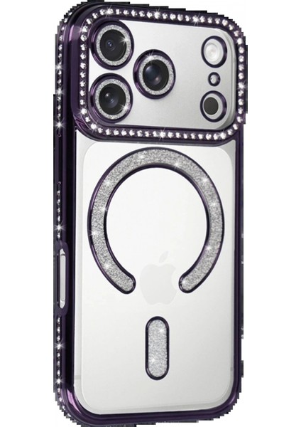 Apple iPhone 17 Pro Max Joke Simli Magneticsafe Kılıf - Derin Mor fiyatları