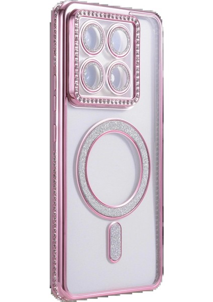 Xiaomi Mi 14T Pro Joke Simli Magneticsafe Kılıf - Pembe modelleri