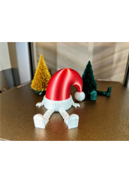 Mafsallı Hareketli Yılbaşı Masa Süsü Biblo Dekor Noel Baba Özel Üretim (2 Adet ) fiyatları