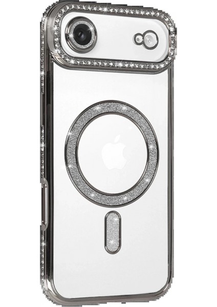 Apple iPhone 17 Air Joke Simli Magneticsafe Kılıf - Gümüş fiyatları