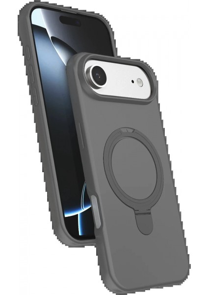Apple iPhone 17 Air Regal Magsafe Standlı Kapak - Titan Gri