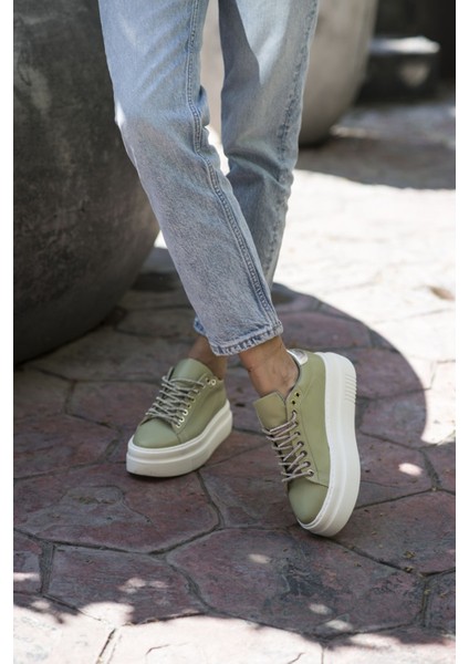 Ojjo Kadın Su Yeşili Taş Detay Sneaker fırsatları