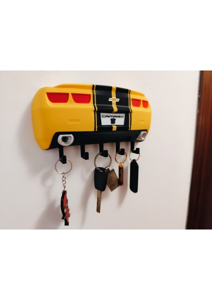 Camaro Arka Tampon Tasarımlı 3D Anahtarlık Askılığı – Dekoratif Duvar Anahtarlık Tutucu