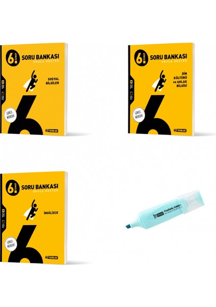 6.sınıf Sosyal Bilgiler Din Kültürü ve Ingilizce Soru Bankası (Yeni Müfredat)