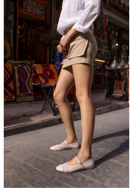 Petrov Kadın Siyah Leopar Garnılı Babet