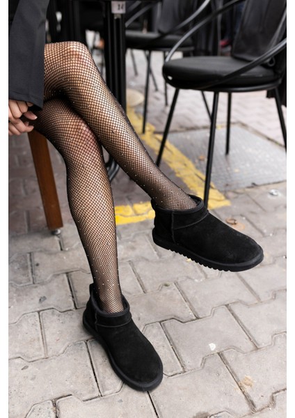 Joyy Kadın W Classıc Gri Gercek Suet Ultra Mini Bot indirimleri