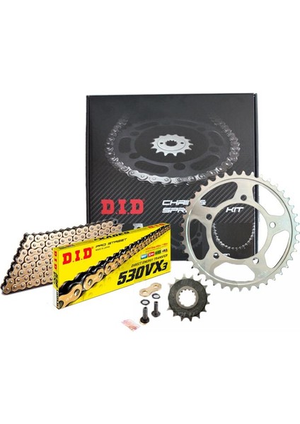 Dıd Suzuki Gsx 1250 Fa Zincir Dişli Seti (2010-2016) X-Ringli Zincir (Gold Renk) fırsatları
