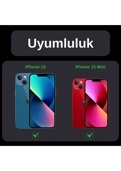 iPhone 13 Mini / 13 Safir Temperli Kamera Lens Koruyucu