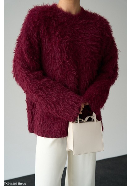 Paıge Tüylü Uzun Kollu Kazak