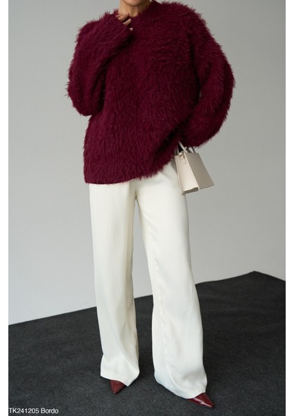 Paıge Tüylü Uzun Kollu Kazak fiyatları