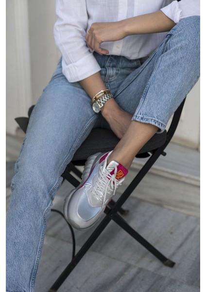 Teresa Kadın Gri Fusya Airtaban Sneaker modelleri