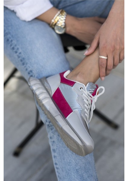 Teresa Kadın Gri Fusya Airtaban Sneaker indirimleri