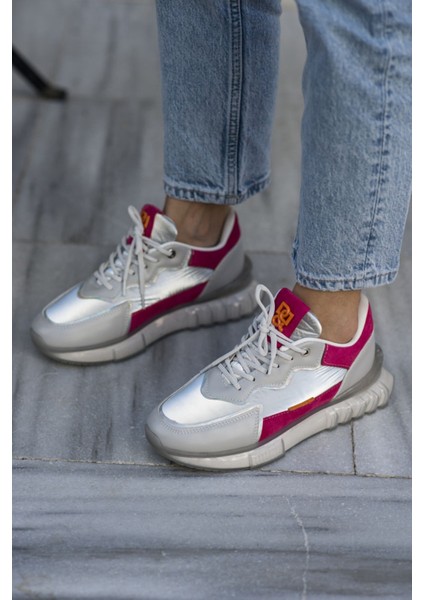 Teresa Kadın Gri Fusya Airtaban Sneaker