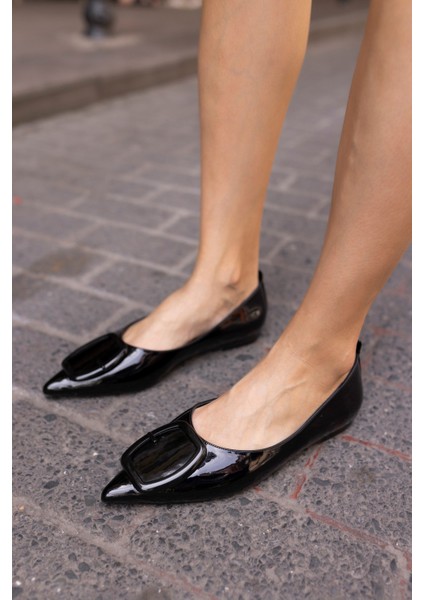 Kasri Kadin Siyah Rugan Dar Kalıp Babet fiyatları