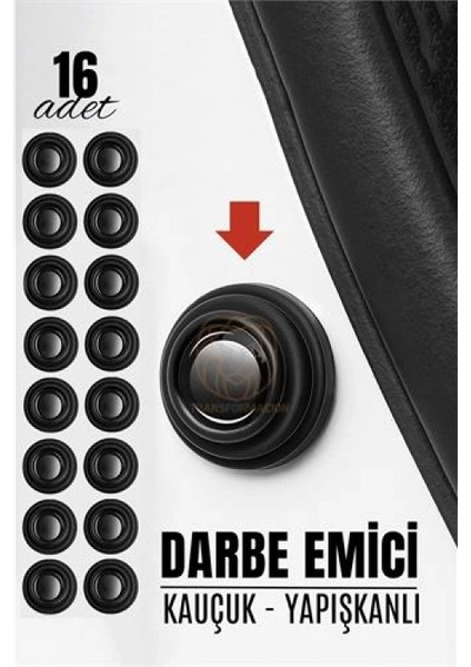 Kapı Bagaj Kaput Ses Darbe Emici Kauçuk Conta 16 Adet