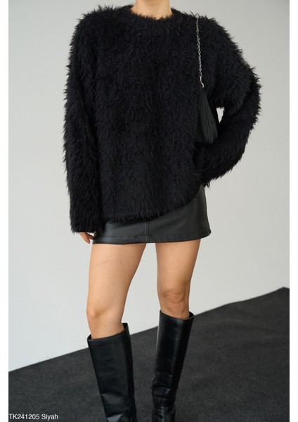 Paıge Tüylü Uzun Kollu Kazak