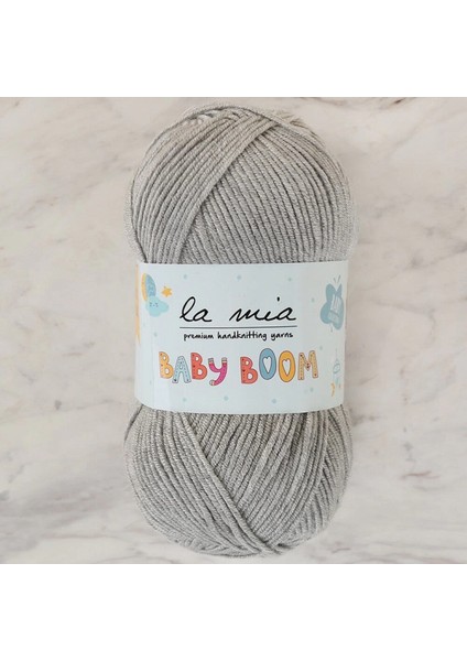 La Mia Baby Boom Gri El Örgü Ipi - 1000 - 34117