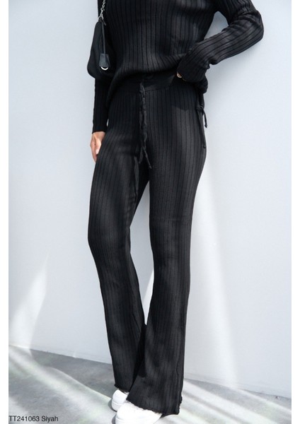 Kadın Triko Pantolon Kazak Ikili Takım modelleri