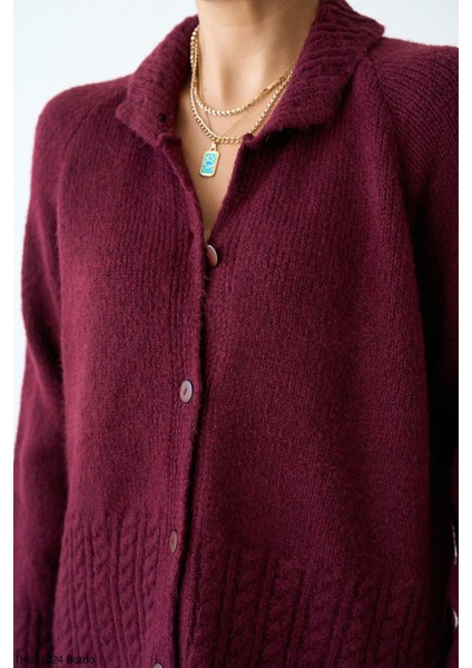 Erkek Yaka Düğmeli Triko Hırka modelleri