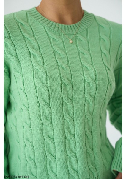 Kadın Basıc Saç Örgü Detaylı Kışlık Kazak fiyatları