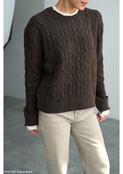 Kadın Basıc Örgü Detaylı Kışlık Kazak fiyatları