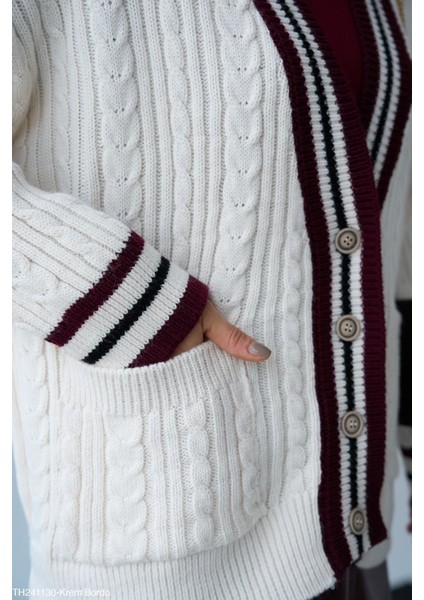 Kadın Örme Cepli Oversize Triko Hırka fiyatları