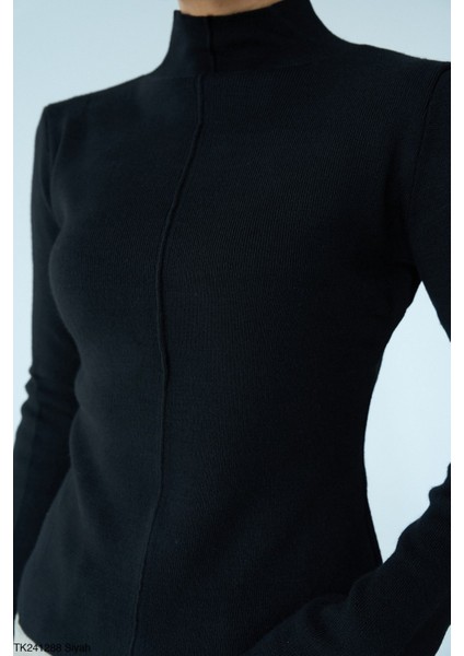 Kadın Yarım Boğaz Fitilli Body Kazak fiyatları