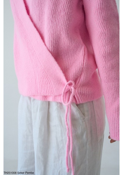 Triko Hırka Yandan Bağlamlı