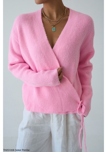 Triko Hırka Yandan Bağlamlı fiyatları