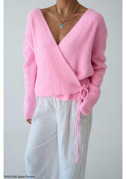 Triko Hırka Yandan Bağlamlı modelleri