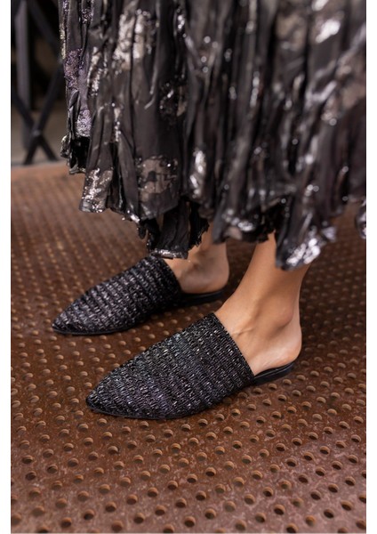 Rotte Kadin Siyah Örgu Hasir Terlik indirimleri