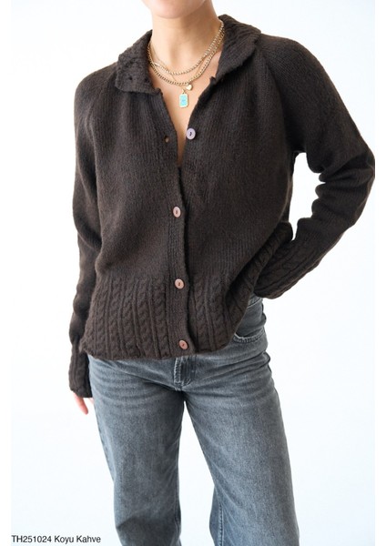 Erkek Yaka Düğmeli Triko Hırka fiyatları