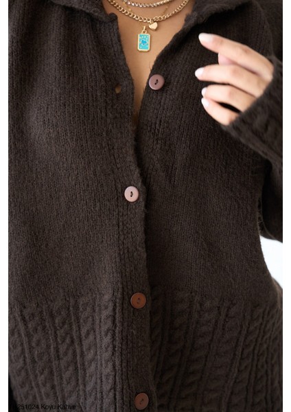 Erkek Yaka Düğmeli Triko Hırka modelleri