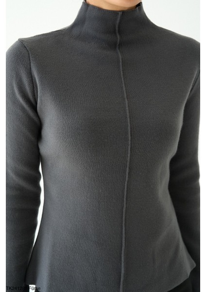 Kadın Yarım Boğaz Fitilli Body Kazak fiyatları