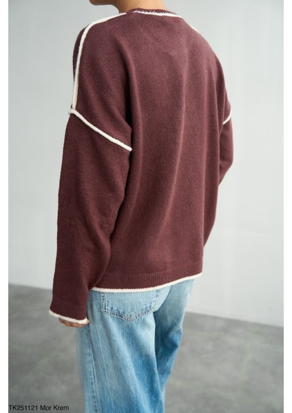 Kadın Asimetrik Kışlık Standart Kazak