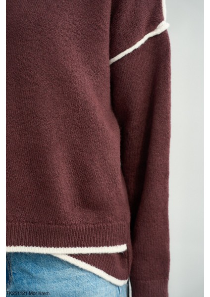 Kadın Asimetrik Kışlık Standart Kazak fiyatları