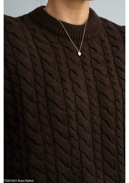 Kadın Bisiklet Yaka Kısa Kol Triko Süveter fiyatları