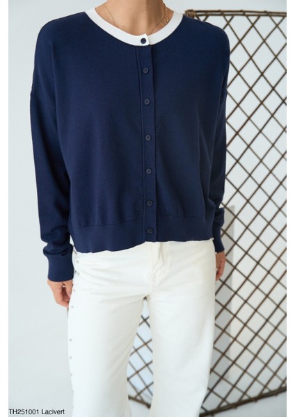 Kadın Full Düğmeli Beli Lastikli Triko Hırka fiyatları