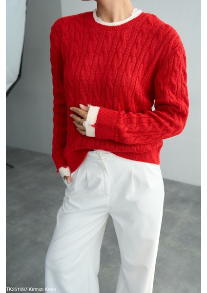 Kadın Basıc Örgü Detaylı Kışlık Kazak fiyatları