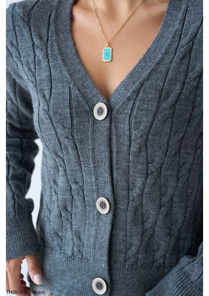 Düğmeli Triko Hırka modelleri